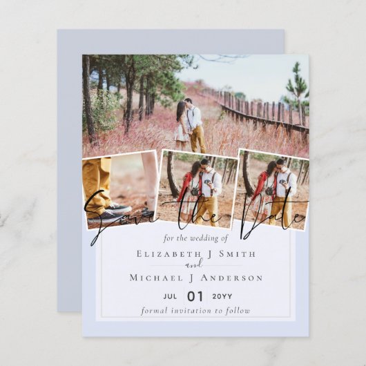 Créez votre propre carte moderne Enregistrer la da (Devant / Derrière)