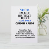 Créez Votre Propre Carte Personnalisée Pour Papa # (Debout devant)