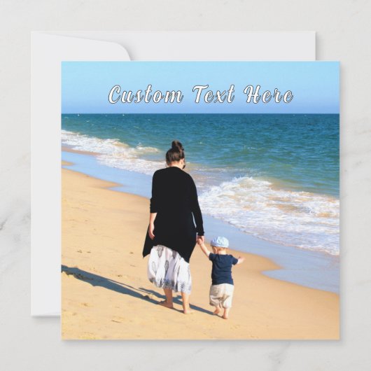 Créez votre propre Carte photo avec du texte perso (Dos)