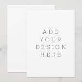 créez votre propre carte plate 5" x 7" (Devant / Derrière)