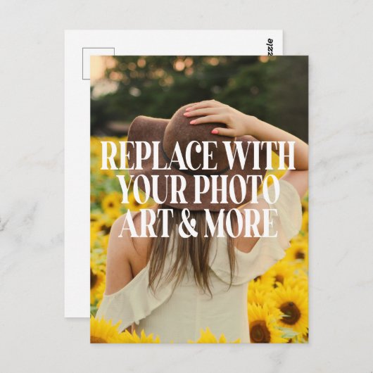 Créez votre propre carte postale (Devant / Derrière)