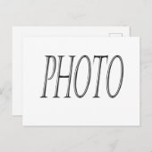 Créez votre propre carte postale photo (Devant / Derrière)