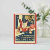 Créez votre propre carte postale Retro Rock Music (Debout devant)