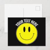 Créez Votre Propre Carte Postale Smilie Smile (Devant / Derrière)