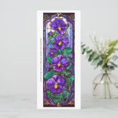 Créez votre propre carte Signet de panneaux violet (Debout devant)