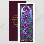 Créez votre propre carte Signet de panneaux violet (Devant / Derrière)