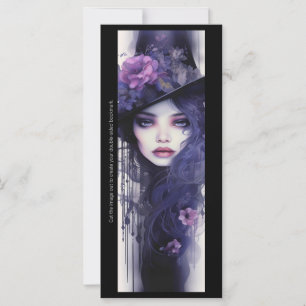 Créez votre propre carte Signet de sorcière violet