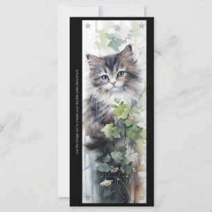 Créez votre propre carte signet de vigne de chaton