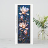 Créez votre propre carte Signet Magnolias en verre (Debout devant)