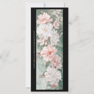 Créez votre propre carte Signet rose et blanc