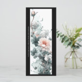 Créez votre propre carte Signet Soft Pink Peonies (Debout devant)