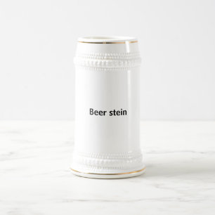 Créez votre propre chope à bière blanche et or de