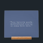 Créez Votre Propre Citation<br><div class="desc">Créez votre propre impression sur acrylique avec citation personnalisée. Caractéristiques typographie de machine à écrire minimaliste.</div>