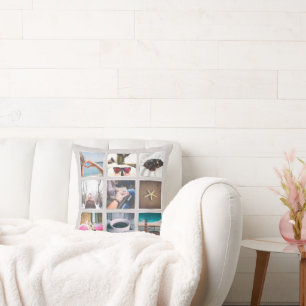 Créez votre propre collection de photos 9 Coussin 