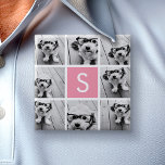 Créez votre propre collection Instagram Monogramme<br><div class="desc">Vous pouvez utiliser 8 photos carrés ou Instagram pour cette conception. Utilisez 8 photos carrés pour créer un cadeau unique et personnel. Ou vous pouvez garder le chiot hipster et faire un gardien branché. Si vous avez besoin d'ajuster les images,  cliquez sur l'outil personnaliser pour apporter des modifications.</div>