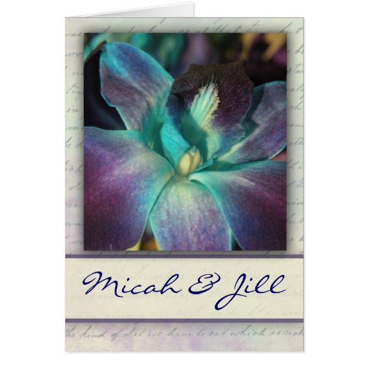 Créez votre propre conception d'orchidée bleue (Devant)