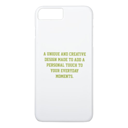 Créez votre propre coque 8 Plus 7 Plus Barely Ther (Dos)