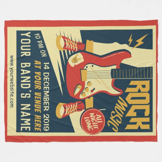 Créez votre propre couverture en flacon Retro Rock (Devant (Horizontal))