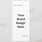 Créez Votre Propre Design et Imprimez un Menu Plat (Dos)