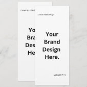 Créez Votre Propre Design et Imprimez un Menu Plat (Devant / Derrière)