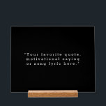 Créez votre propre devis<br><div class="desc">Créez votre propre devis personnalisé imprimé acrylique. Caractéristiques minimaliste typographie de machine à écrire.</div>