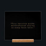 Créez votre propre devis<br><div class="desc">Créez votre propre devis personnalisé imprimé acrylique. Caractéristiques minimaliste typographie de machine à écrire.</div>