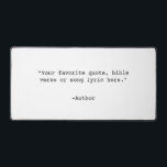 Créez votre propre devis<br><div class="desc">Créez votre propre tapis de bureau personnalisé. Caractéristiques minimaliste typographie de machine à écrire.</div>