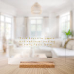 Créez votre propre devis<br><div class="desc">Créez votre propre devis personnalisé imprimé acrylique. Caractéristiques minimaliste typographie de machine à écrire.</div>