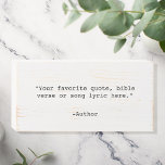 Créez votre propre devis<br><div class="desc">Créez votre propre guillemet personnalisé en bois. Caractéristiques minimaliste typographie de machine à écrire.</div>