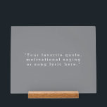 Créez votre propre devis<br><div class="desc">Créez votre propre devis personnalisé imprimé acrylique. Caractéristiques minimaliste typographie de machine à écrire.</div>
