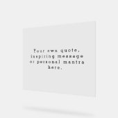 Créez votre propre devis en acrylique (Angle)