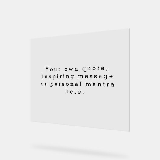 Créez votre propre devis en acrylique (Angle)