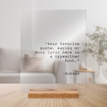 Créez votre propre devis personnalisé<br><div class="desc">Créez votre propre devis personnalisé en acrylique. Ajoutez votre texte personnalisé dans une police de machine classique.</div>