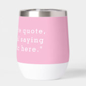 Créez votre propre devis personnalisé rose (Arrière)