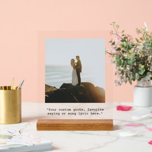 Créez votre propre devis Photo Poster (Mariage)