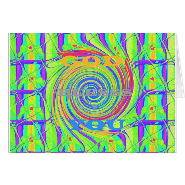 Créez votre propre Dieu Bénissez-vous un texte ins (Devant horizontal)