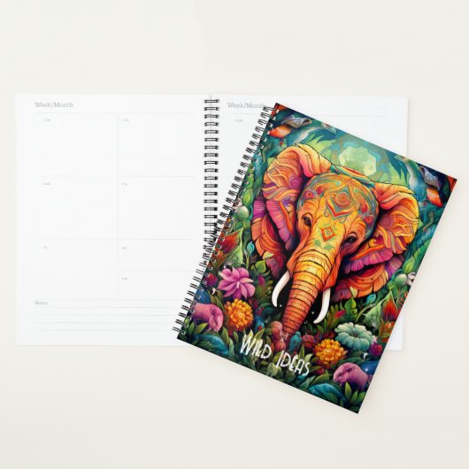 Créez votre propre éléphant de jungle florale (Devant avec enveloppe)
