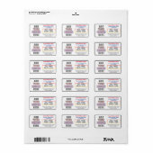 Créez votre propre étiquette de adresse personnali (Feuille entière)