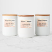 Créez votre propre étiquette de conteneur alimenta (Bouteilles)