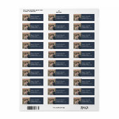 Créez votre propre Étiquette de Mariage photo rust (Feuille entière)