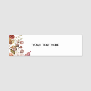Créez Votre Propre Étiquette de Nom Floral Classiq
