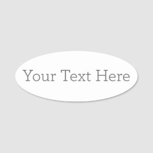 Créez votre propre étiquette de nom ovale de 3 po