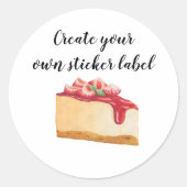 Créez votre propre Étiquette de stickers boulanger (Devant)