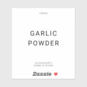 Créez votre propre Étiquette d'épices individuel 4 (Feuille)