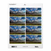 Créez votre propre étiquette d'expédition photo, m (Feuille entière)