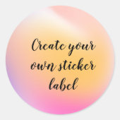 Créez votre propre Étiquette Sticker (Devant)