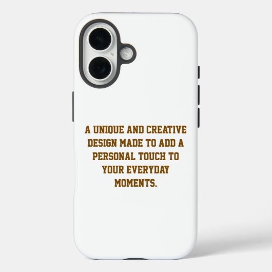 Créez Votre Propre Étui Rigide pour iPhone 16 (Verso)