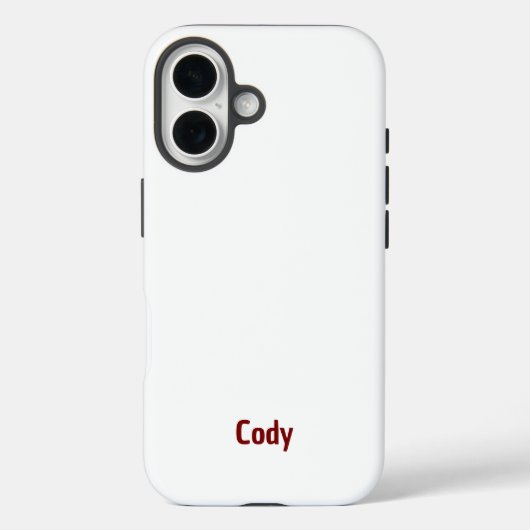 Créez votre propre étui robuste pour iPhone 16 (Verso)