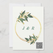 Créez votre propre Faire-part de mariage de code Q (Dos)