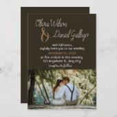 Créez votre propre faire-part de mariage luxueuse (Devant / Derrière)